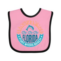 Inktastic Fort Myers Beach Florida Vacation Boys or Girls Baby Bib