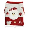 thumbnail image 7 of Christmas Candy Bag Snowman Santa Claus Reindeer Doll Bag Drawstring Xmas Goody Holder Favor Bags for Christmas Eve, 7 of 7