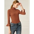thumbnail image 4 of INSPIRE CHIC Women's Pullover Turtle Neck Slim Knit Sweater Top, 4 of 6