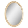 thumbnail image 1 of Kate and Laurel Dessa Modern Round Wooden Wall Mirror, 32 Inch Diameter, Natural, Transitional Circle Bathroom Vanity Mirror with Chunky Rounded Profile and Solid Poplar Wood Frame, 1 of 8