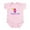Petal Pink, variant on CafePress - California Girl Baby Bodysuit Pink Surfboard W/Sun - Baby Light Bodysuit, Size Newborn - 24 Months