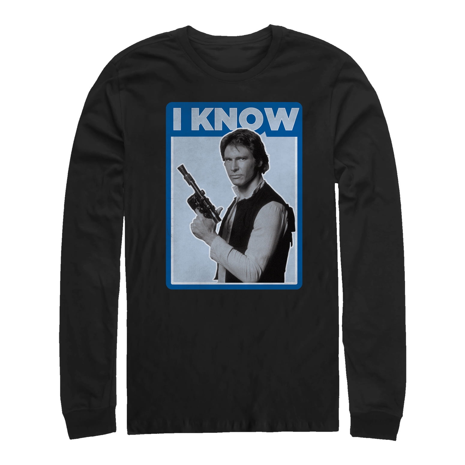 STAR WARS Rise of SKYWALKER movie YODA Han Solo MEN'S New LONG SLEEVE T-Shirt 
