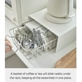 thumbnail image 3 of Yamazaki Home Stackable Countertop Shelf, White, Steel, Supports 11 pounds, Stackable, No Assembly, 3 of 7