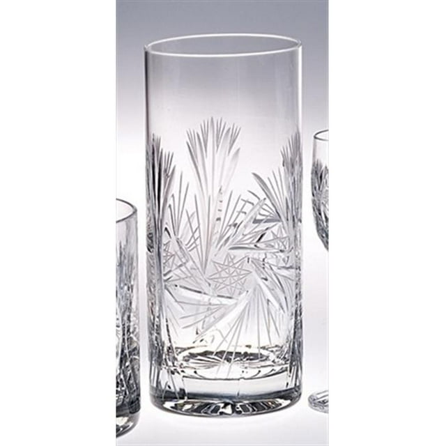 Majestic Gifts PW-503 Pinwheel Crystal Hiball Set