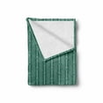 thumbnail image 2 of Teal Green Soft Flannel Fleece Blanket, Gemstone Inspired Forms as Vertical Design with Diagonal Lines, Cozy Plush for Indoor and Outdoor Use, 50" x 70", Teal Pale Teal and Sea Green, by Ambesonne, 2 of 6