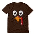 thumbnail image 1 of Turkey Face Shirt Funny Thanksgiving TShirt for Men Small Brown, 1 of 7