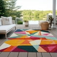 thumbnail image 6 of Addison Rugs Chantille Indoor/Outdoor Transitional Geometric Ivory Washable Rectangle Rug, 9' x 12', 6 of 6