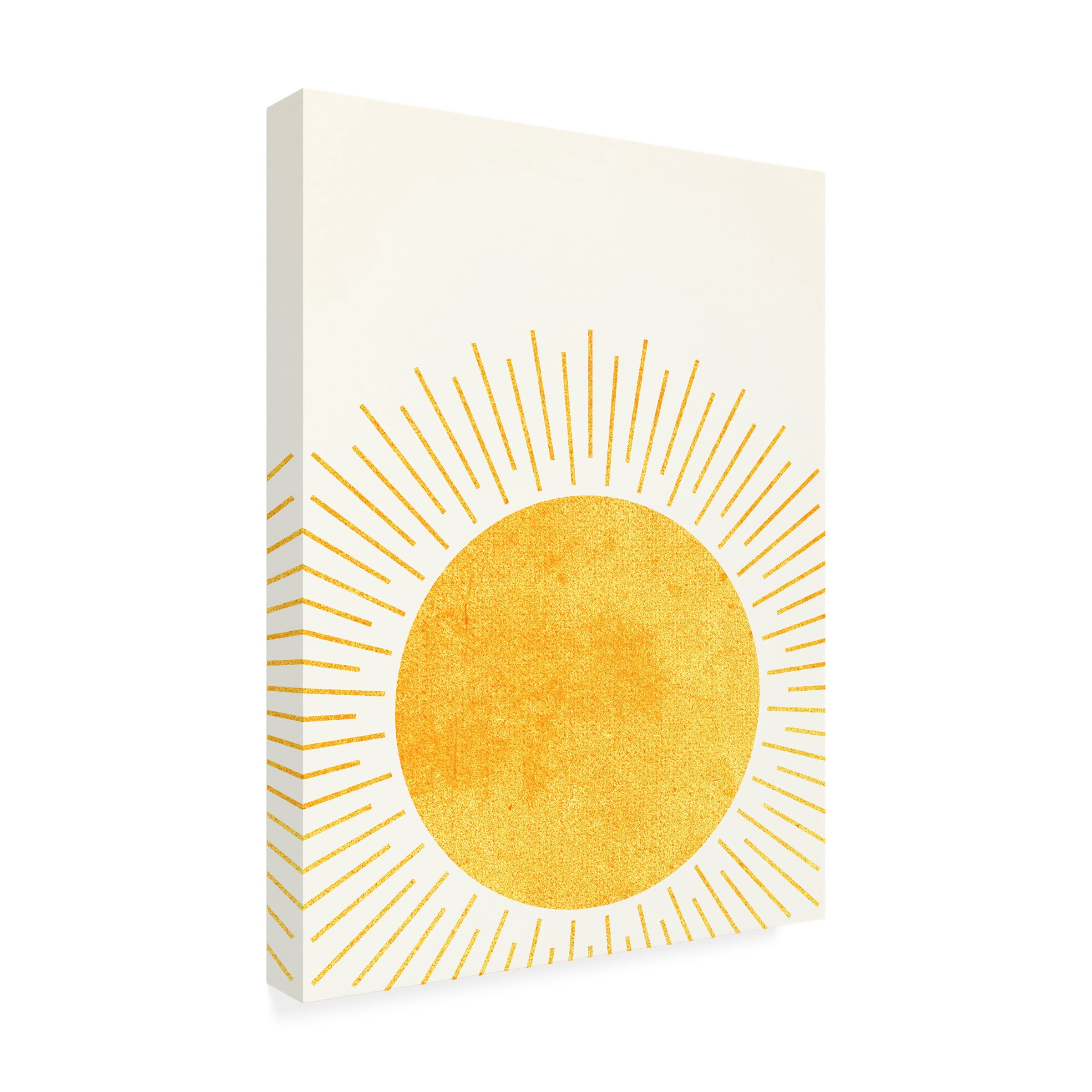 Canvas Wall Art - Tom Quartermaine 'Yellow Boho Setting Sun 2' Wall Art for Living Room, Bedroom, or Office DÃ©cor by Trademark Fine Art - 24 x 32 Inches