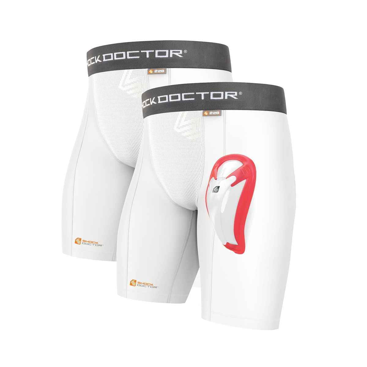 Shock Doctor Core Compression Short With Bio-Flex Cup Boys Large Small Cup 
