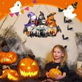 thumbnail image 4 of YUNOVA Halloween Gnomes Door Sign, Happy Halloween Welcome Sign Wooden Decor with Wreath Hanger, Outdoor Indoor Hanging Decor for Porch, Yard, Front Door Party, 4 of 5