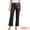 Black, variant on DARING DIVA Women's Black Straight Leather Pants High Waist with Pockets Small Black