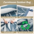 thumbnail image 4 of SIXHOME Outdoor Rug 9'x12' Waterproof Reversible Patio Rug Boho Geometric Indoor Outdoor Rugs Lightweight Plastic Straw Ourdoor Carpet for RV Camping Deck Balcony Modern Porch Decor Beige, 4 of 7