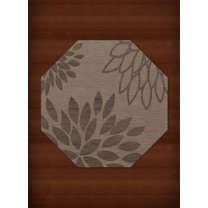 Dalyn Dover Area Rug DV17 Dv17 Stone Floral Leaves 10' x 10' Octagon