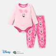 thumbnail image 1 of Disney Disney Winnie the Pooh Conjunto de mono de mangas largas con estampa de personaje y pantalones Naia™ para bebé (niña/niño) de 2 piezas, 1 of 3