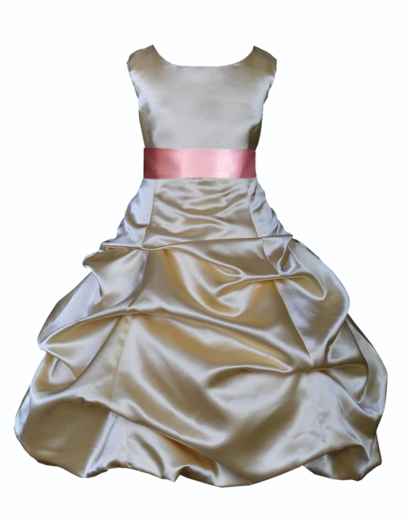rose gold flower girl dress walmart