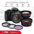 thumbnail image 2 of Xpix XPIX-PRO-ACCESSORY-KIT311-NFBA 58 mm 2.2x Telephoto & 0.43x Wide Angle HD Lens with SLR AF Power Zoom Flash for Canon Rebel, 2 of 9