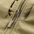 thumbnail image 4 of Rohuuque Men's Utility Fishing Vest Contoured Lightweight Jacket Stand Collar Pockets for Outdoor Sleeveless Activity Jacket Khaki, 4 of 9