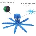 thumbnail image 3 of juguetes de peluche para perros, juguetes de peluche para perros, pulpo, sin relleno, juguetes interactivos para perros, juguete indestructible para masticar perros para la dentición de cachorros, 3 of 5