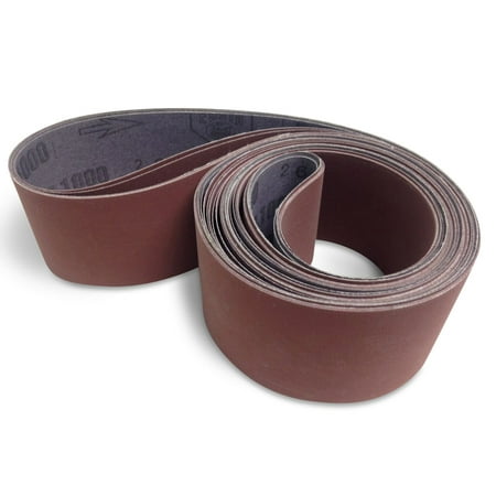 2 X 42 Inch Flexible Aluminum Oxide Sanding Belts, 6