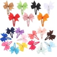 thumbnail image 1 of UPOUART 20Pcs Hair Barrettes for Girls Polyester Assorted Color Firm Fixation Special Occasions, 1 of 8