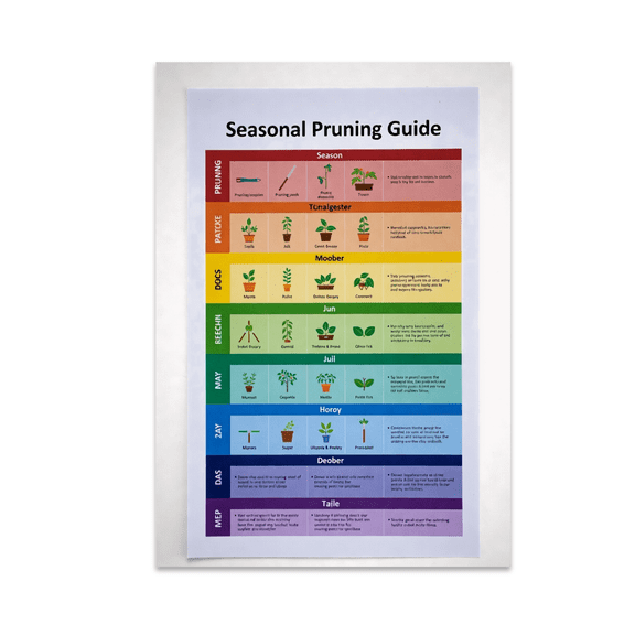 Seasonal Pruning Guide Poster - Plant Enthusiast - 13x19 Poster Print