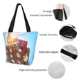 thumbnail image 6 of Kll Tote Bag For Women Trip To London Print Shopping Grocery Reusable Bags For Office School Shopping Travel, 6 of 8