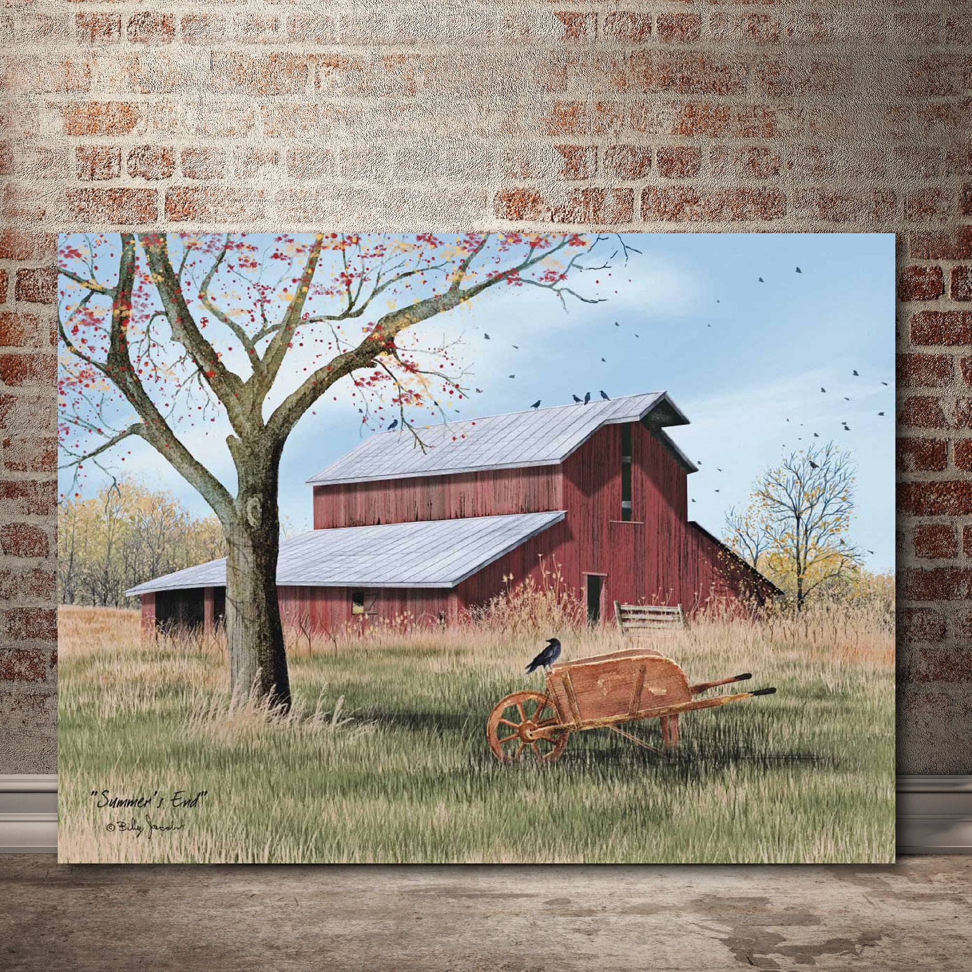 Big Old Red Barn Gallery-Wrapped Canvas Wall Art, 16x20