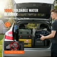 thumbnail image 3 of KFFKFF Collapsible Water Storage Bladder 1000L/264 Gallon, 1.2 mm Thick Portable Water RV Tank 1000D PVC Water Storage Containers for Camping, Fire Prevention, Emergency Use, Black, 3 of 9