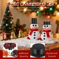 thumbnail image 2 of Christmas Snowman DIY Craft Kit with Mini Carrot Noses Buttons Magician Hats Trigeminal Hand Accessories for Christmas Party Supplies 200PCS Set 1, 2 of 6