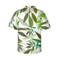 thumbnail image 4 of Flower Wallpaper Men's 3d Print Casual Button Down Shirts, Novelty Hawaiian Short Sleeves M, 4 of 8