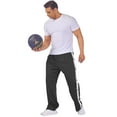 Men's Tearaway Pants Basketball Workout Sweatpants High Split Snap