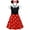 A+Headband, variant on Girls' Polka Dots Halloween Fancy Dress with Headband Mini Mouse Costume for 3-9 Year
