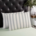 thumbnail image 4 of Blue Striped Throw Pillow Covers, Modern Farmhouse Stripes Rustic Soft Breathable Pillow Cases with Invisible Zipper for Sleeping, King Size Pillowcases for Couch Bed Sofa Chair 20x36 Inches, 4 of 6