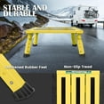 thumbnail image 3 of Large Platform RV Steps Level Adjustable Height Aluminum Folding Step Stool Light Folding skidding RV Step Supports Up to lb (), 3 of 7