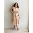 thumbnail image 2 of Vestido camisero sin mangas beige M, 2 of 2