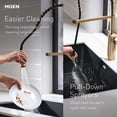 thumbnail image 5 of Moen Sleek Black Stainless One-Handle Touchless High Arc Pulldown Kitchen Faucet, Modern Spring Kitchen Sink Faucet with Pulldown Sprayer Head and Wave Motion Sensor, 5925EWBLS, 5 of 9