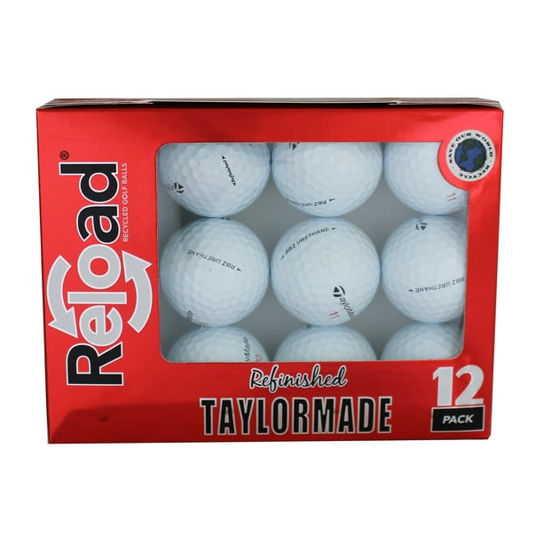 Reload Refinished Taylormade Golf Balls, 12 Pack