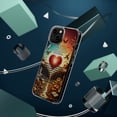thumbnail image 4 of DistinctInk Clear Hybrid Case for Apple iPhone 14 (6.1" Screen) - Storing Treasures: Earthly vs. Heavenly Abundance - Tempered Glass Back, 4 of 8