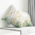 thumbnail image 4 of Throw Pillow Covers 18x18 Inch, Spring Botanical Decorative Pillow Cases for Couch Sofa Bed, Abstract Oil Painting Leaf Plant Cotton Linen Square Home Decor Pillowcases with Hidden Zipper, 4 of 7