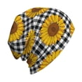 thumbnail image 6 of Naloa Sunflowers Soft Beanie Hat, Knit Beanie Daily Beanie in Fine Knit for Women Men Winter Travel, Outdoor, 6 of 7
