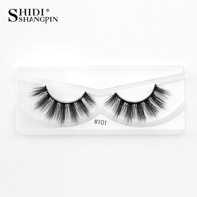 SHIDISHANGPIN 1 Par pestañas postizas maquillaje grueso y suave 3d pestañas Mink