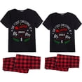 thumbnail image 3 of Pijamas de Navidad a juego para parejas, conjunto de ropa de dormir corta DIY para primera o segunda Navidad, 2023, 3 of 3