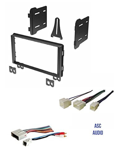 Radio Replacement Dash Install Mount Kit 2-Din & RCU Harness for Ford/Lincoln