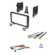 Double Din Car Stereo Radio Install Kit and Wire Harness for Ford: 04-06 Expedition (No Nav), 02-05 Explorer, 01-04 Mustang; Lincoln: 03-05 Aviator, 03-06 Navigator (No Nav), 02-05 Merc Mountaineer