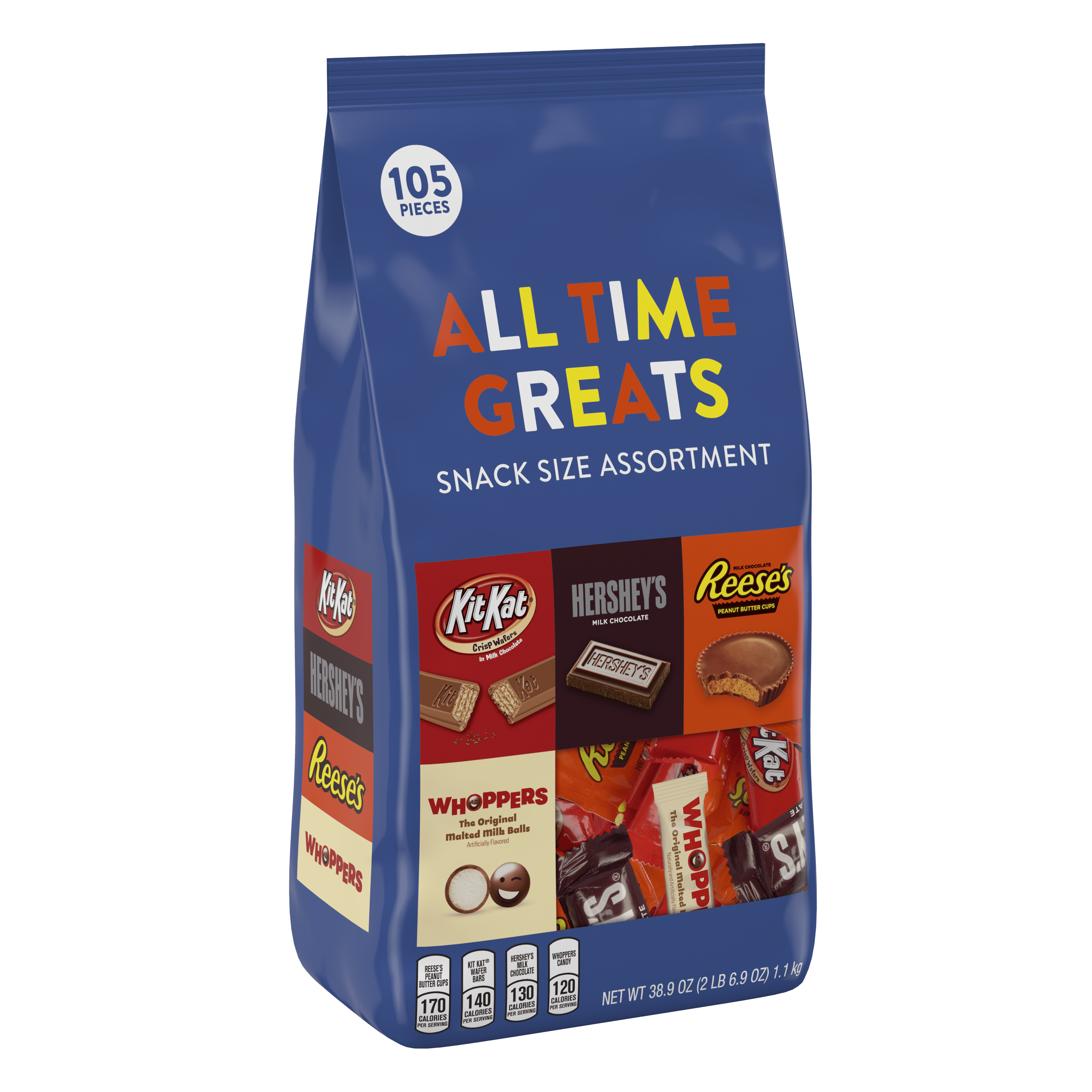 Hershey's, All Time Greats Snack Size Candy Assortment, 38.9 Oz