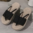 thumbnail image 6 of Summer Flip Flops for Women Open Toe Slip On Thong Flat Slides Sandals Summer Casual Women Beach Fashion Slippers Lazy Shoes, 6 of 9