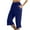 Dark Blue, variant on Lixiuxyad Baggy Wide Leg Pants Women Fashion Solid Comfortable Casual Mid Waist Sport Pants Black