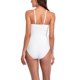 thumbnail image 4 of Traje de baño de una pieza con cuello en V, Color puro, espalda descubierta, correa transpirable, traje de baño para mujer para playa, piscina, Spa y baño, 4 of 6
