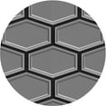 thumbnail image 1 of Ahgly Company Machine Washable Indoor Round Transitional Gray Wolf Gray Area Rugs, 6' Round, 1 of 7