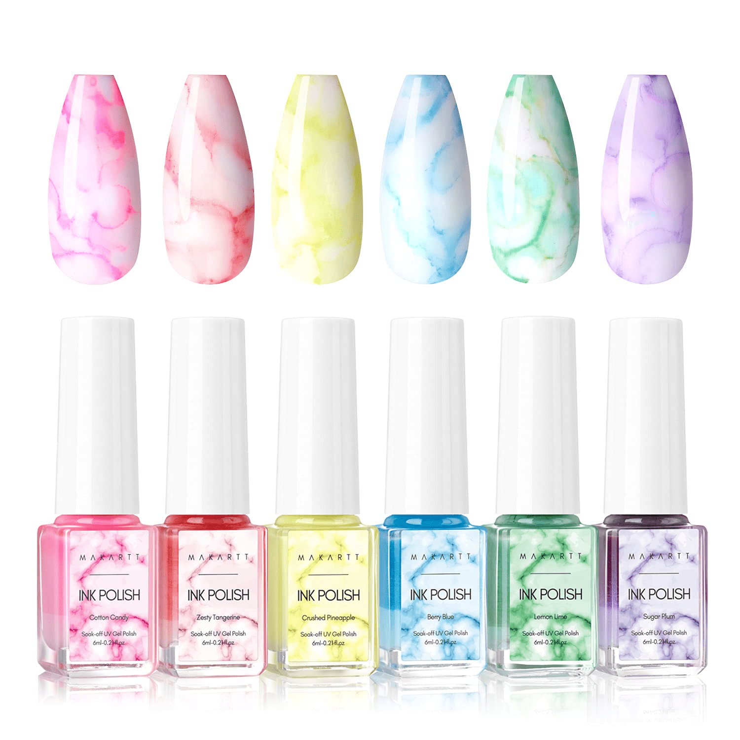 Makartt Marble Nail Polish,Magic Blooming Gel Nail Polish Set Pastel Blossom Gel Nail Polish Manicuring Kit Makartt Marble Nail Polish,Magic Blooming Gel Nail Polish Set Pastel Blossom Gel Nail Polish Manicuring Kit